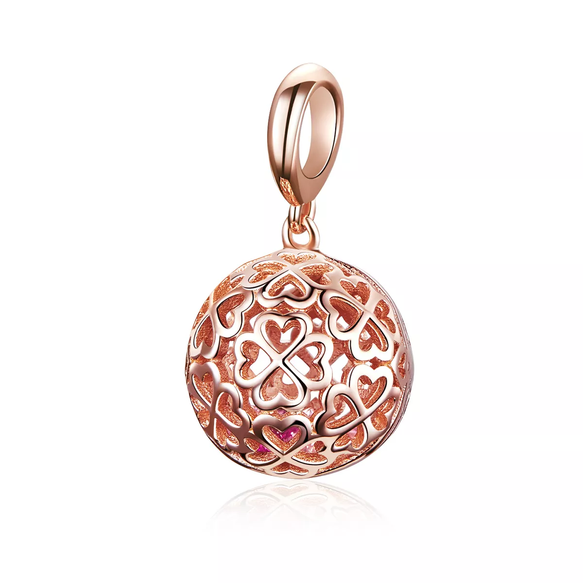 Pendente Trevo de movimento estilo Pandora Rose - SCC1127