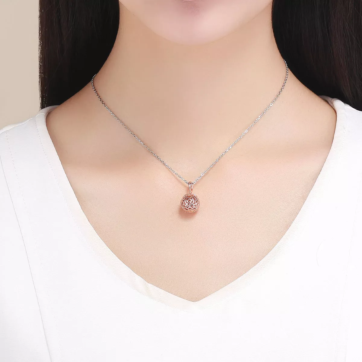 Pendente Trevo de movimento estilo Pandora Rose - SCC1127