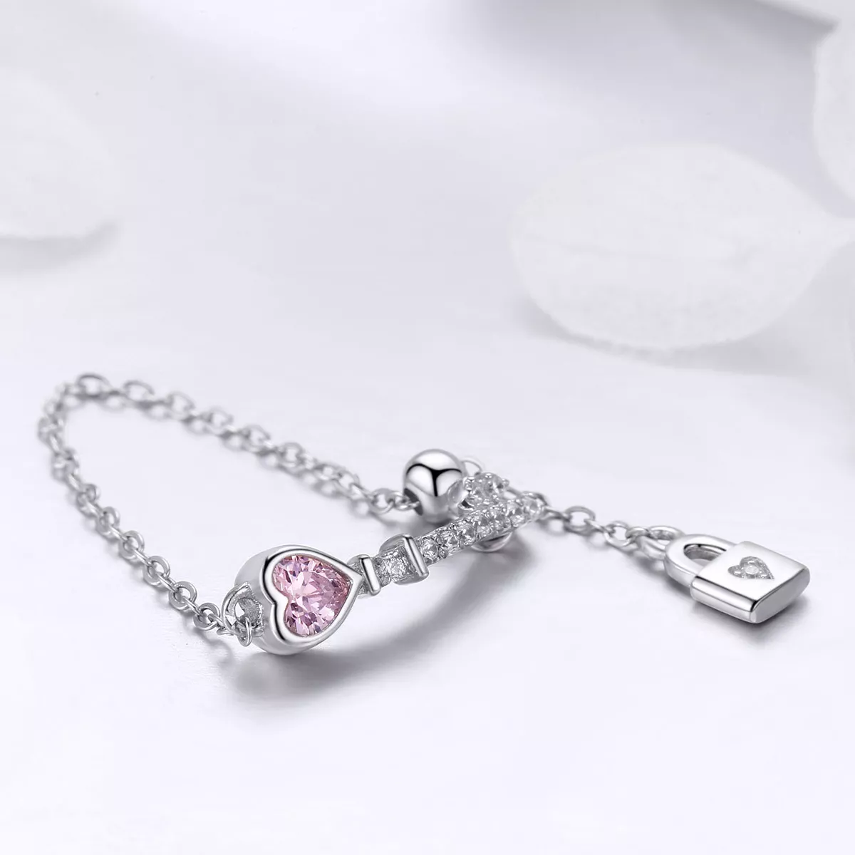 Anel Chave do Heart Lock estilo Pandora - SCR425