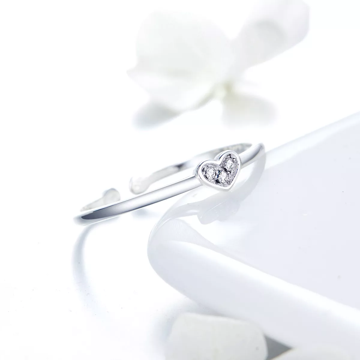 Anel Coração de senhora estilo Pandora - SCR491