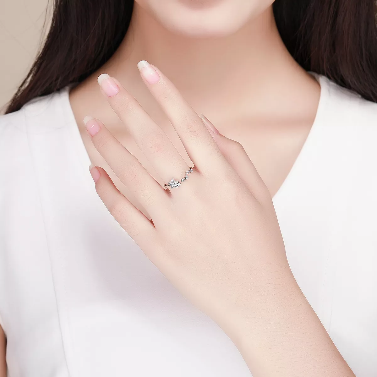 Anel Segredo das estrelas estilo Pandora - SCR440
